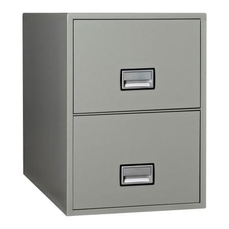 Phoenix Safe International Phoenix Safe Vertical 31" 2-Drawer Letter Fire and Water Resistant File Cabinet, Lt Gray - LTR2W31LG LTR2W31LG
